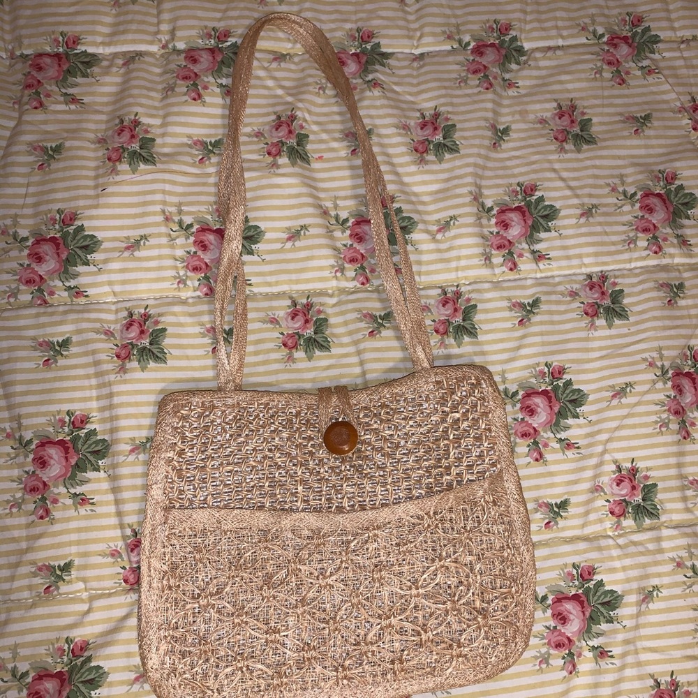 Hand knitted purse